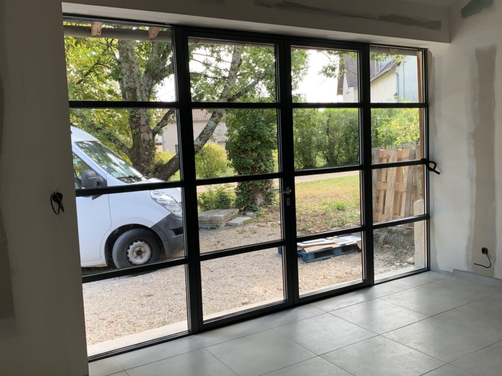 verrière sur mesure coulissante en métal